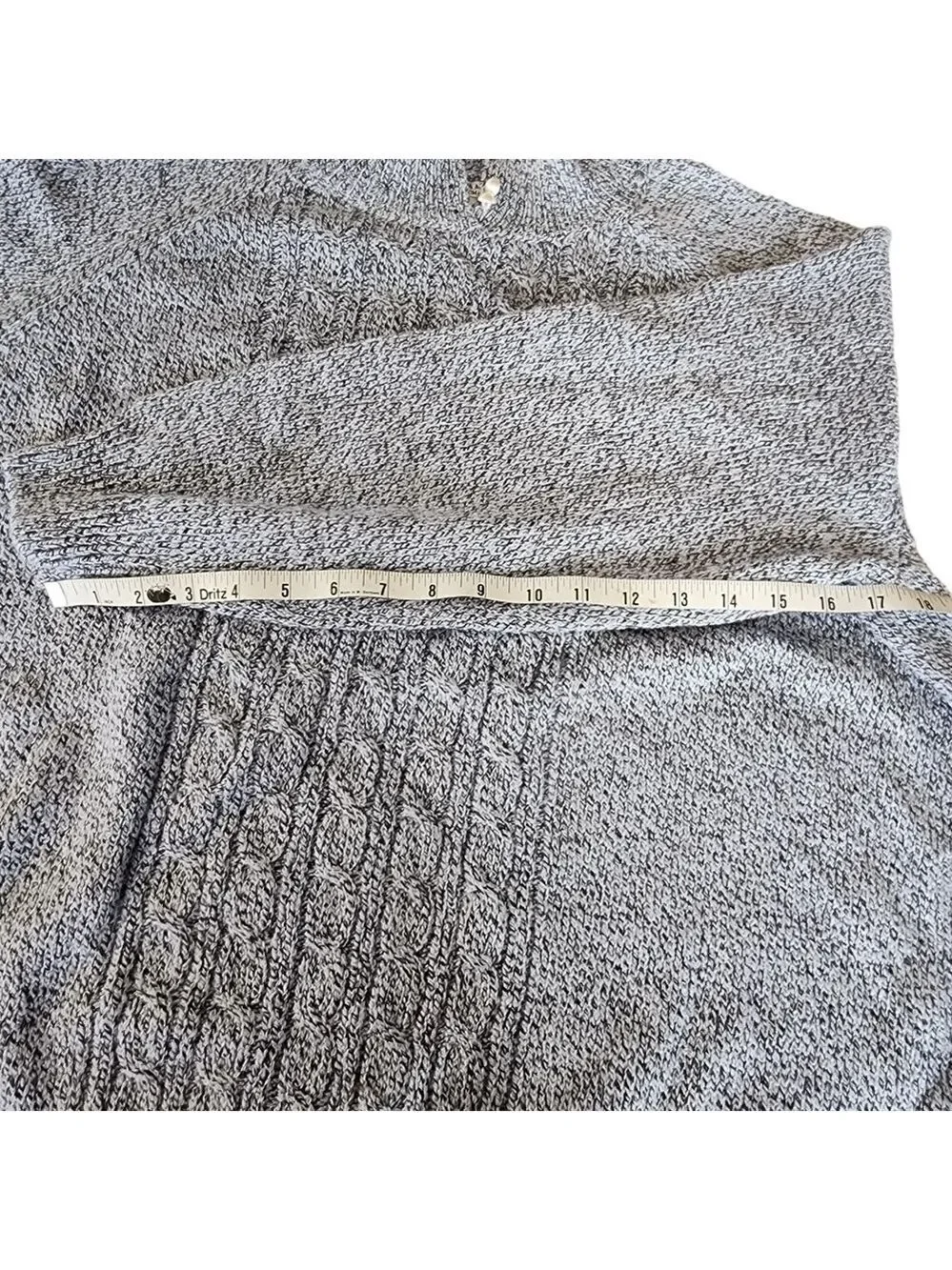 Rebecca Malone 2x plus size knit sweater mock neck braided design